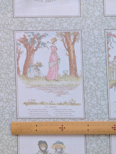 画像2: ケイト・グリーナウェイ パネル生地 約110×60cm (2)