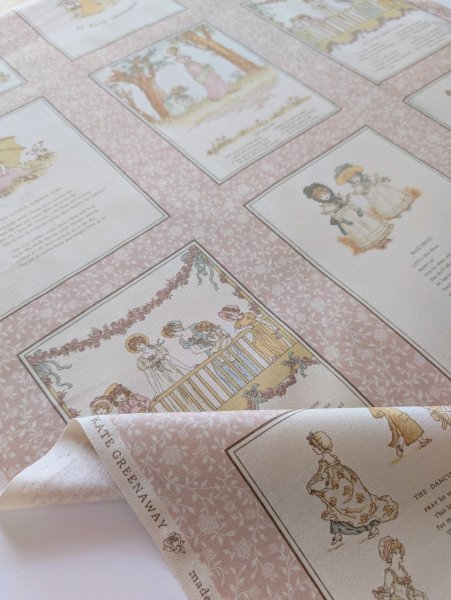 画像1: ケイト・グリーナウェイ パネル生地 約110×60cm  (1)