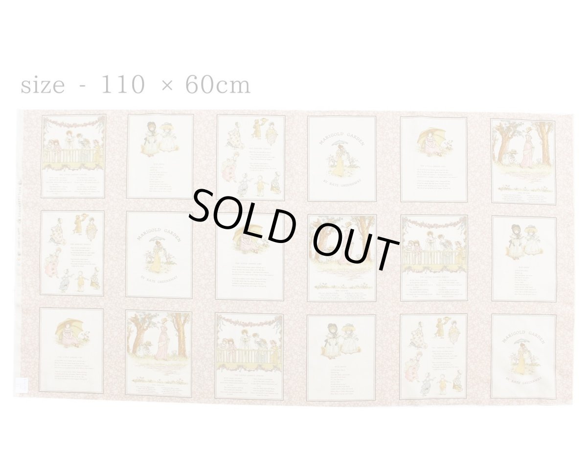 画像3: ケイト・グリーナウェイ パネル生地 約110×60cm  (3)