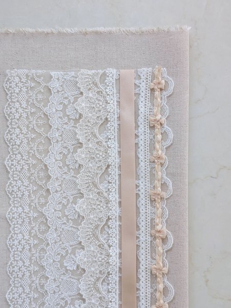 画像1: はじめての手芸セット 〜リネンとレース5種・リボン2種の小さなお試しセット〜 (1)