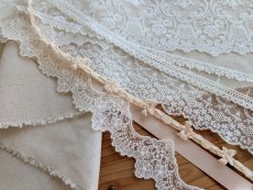 画像3: はじめての手芸セット 〜リネンとレース5種・リボン2種の小さなお試しセット〜 (3)