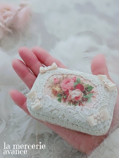 画像2: 手のひらに収まる小さなアクセサリーケースです〜扇子〜【完成品】