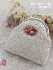 画像1: 【キット】バラトレースの口金ポーチ (1)