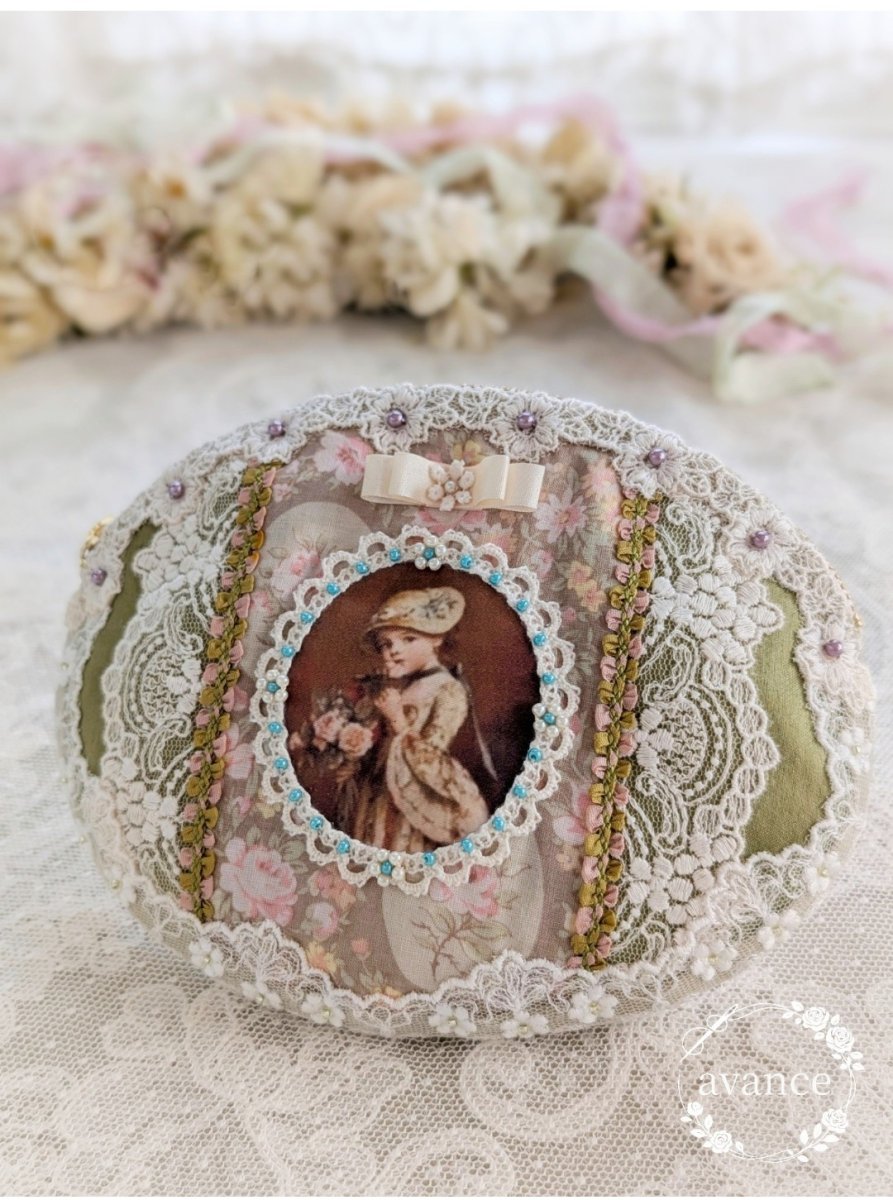 画像2: 【キット】クラシカルレディのファスナーポーチ (2)