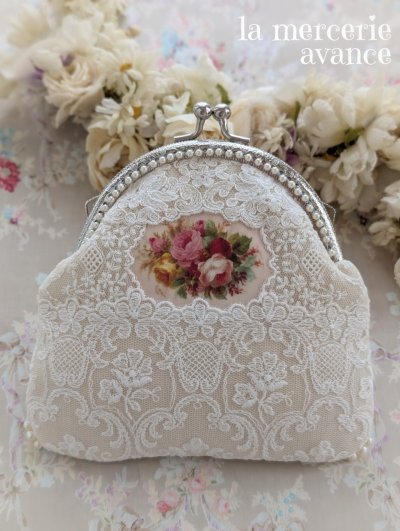 画像1: 【キット】バラトレースの口金ポーチ