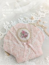 画像1: シェルポーチ　ローズ【完成品】 (1)