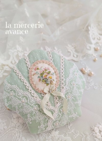 画像1: シェルポーチ　デイジー【完成品】