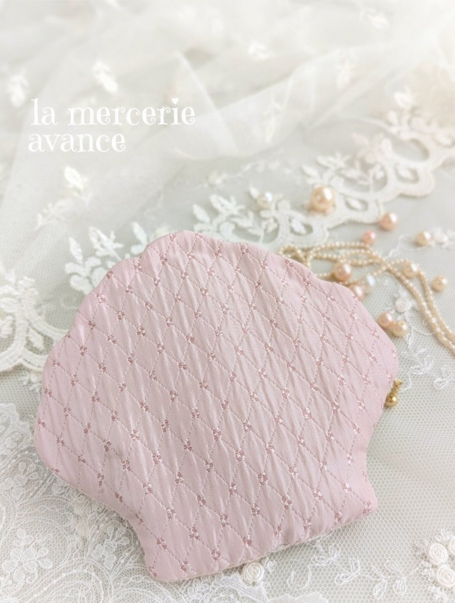 画像3: シェルポーチ　ローズ【完成品】 (3)