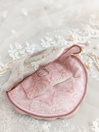 画像2: シェルポーチ　ローズ【完成品】