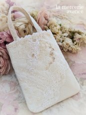 画像1: 【完成品】クラシカル・レースの2WAYバッグ(akiko) (1)