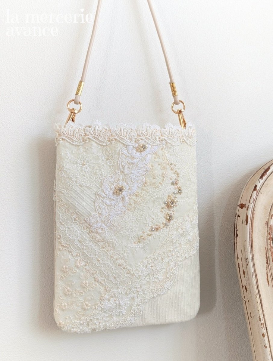 画像5: 【完成品】クラシカル・レースの2WAYバッグ(akiko) (5)