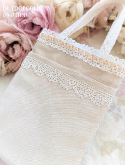 画像2: 【完成品】クラシカル・レースの2WAYバッグ(akiko)
