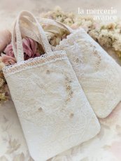 画像6: 【完成品】クラシカル・レースの2WAYバッグ(akiko) (6)